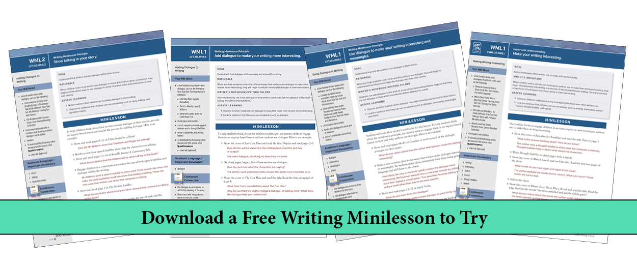 Download a Free Writing Minilesson to Try