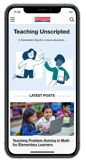 Mobile view of the Teaching Unscripted Newsletter