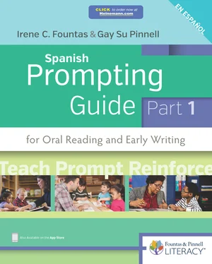 Sampler for The Fountas & Pinnell Spanish Prompting Guide, Part 1